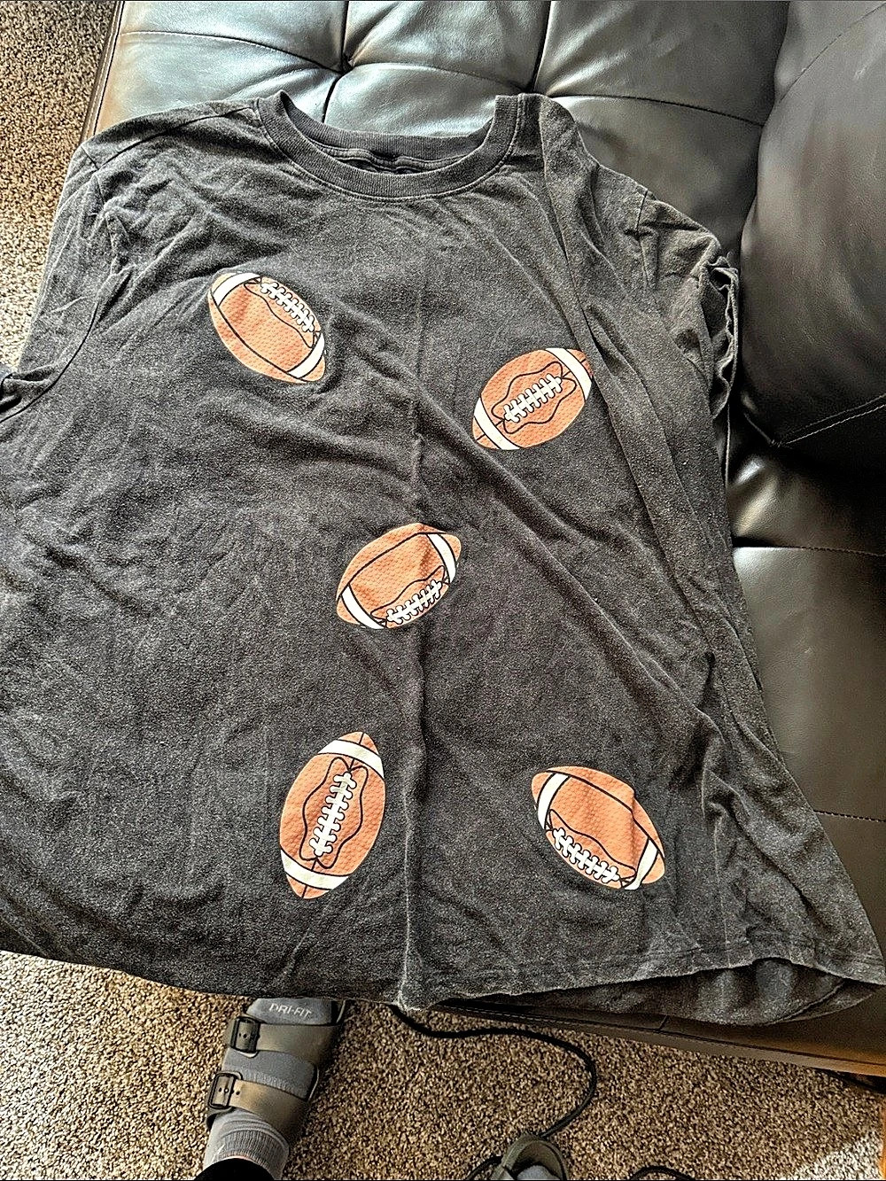Maurices Football Graphic Tee in Black
